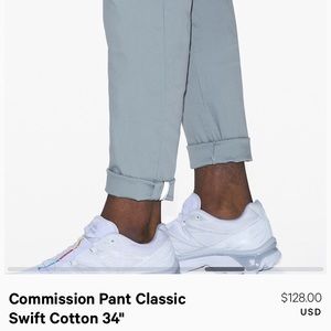 Lululemon Commission Pant Classic Swift Cotton